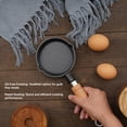 thumbnail image 7 of BIMZUC Cast Iron Frying Pan – 16x3 cm, Stain‑Resistant, Quick‑Heat, Oil‑Free Cooking, Easy‑Clean, Durable Skillet with Wooden Handle, 7 of 7