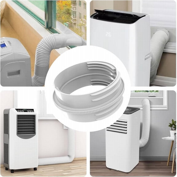 Homelyt Portable Air Conditioner Hose Adapter 130mm Indoor to 150mm Outside Coupling Connecter for Portable AC Hose Extension and Vent Hose Connection