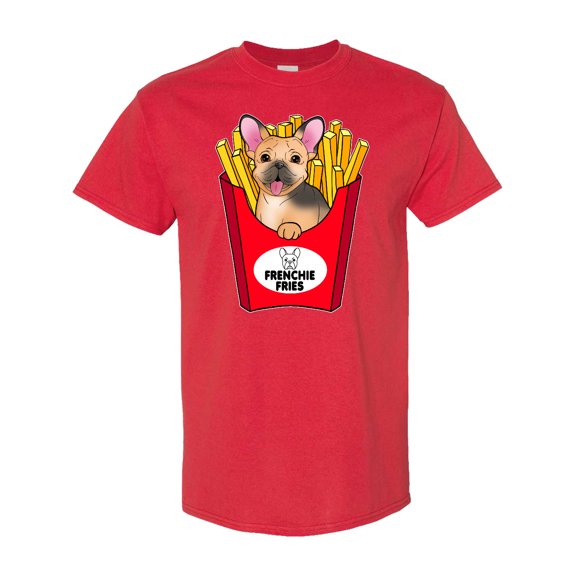 Inktastic Cute Frenchie in French Fries T-Shirt