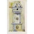 thumbnail image 2 of Mackintosh, Charles Rennie 21x32 White Modern Wood Framed Museum Art Print Titled - Certosa di Pavia, Study of a Jesuit Altar, 2 of 4