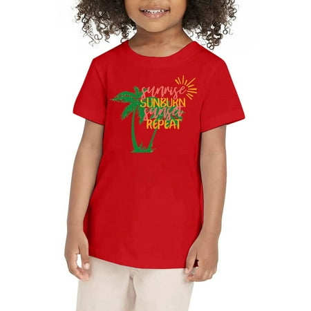 

Jackets for Girls Tee Summer Coconut Tree Sunset Beach Hawaii Short Sleeve Tropical Jackets for Girls