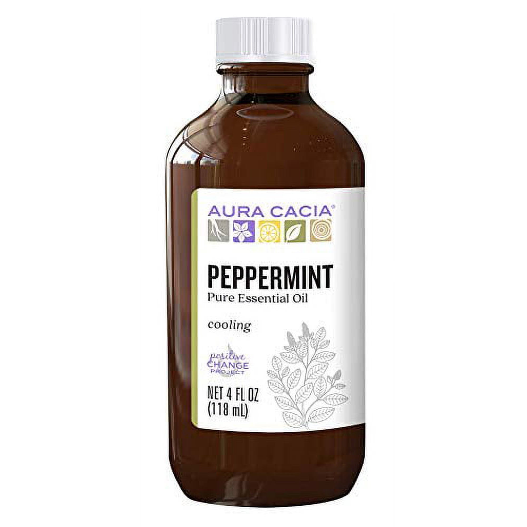 Aura Cacia Peppermint Essential Oil 4 fl oz 188840 OC