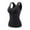 Black, variant on Augper Shapewear Camisoles With Built in Bra Tummy Control Compression Tank Tops for Women Body Shaper Padded Tanks