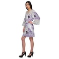 thumbnail image 4 of Moomaya Cotton Robe Plus Size Women Dressing Gown Printed Nightwear With Lace, 4 of 6