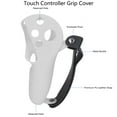 thumbnail image 3 of VR Controller Grip Cover, Adjustable Silicone Soft Controller Grip Cover Knuckle Straps Accurate Hole  For Game Black,Red,Light Grey,Blue, 3 of 8