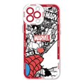 thumbnail image 3 of Marvel Spidermans funda de Hello Kitty para iPhone 15 Plus XR 13 Pro Max 7 6s 14 Pro 12 Mini X XS 8 SE 11 bolsa transparente suave, 3 of 5