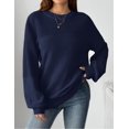thumbnail image 3 of Zeagoo Women's Fall Chunky Knit Sweater Oversized Crewneck Long Sleeve Winter Cotton Pullover Sweaters Jumper Tops, 3 of 6