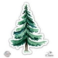 thumbnail image 1 of Watercolor Spruce - 5" Vinyl Sticker - For Car Laptop I-Pad - Waterproof Decal, 1 of 1