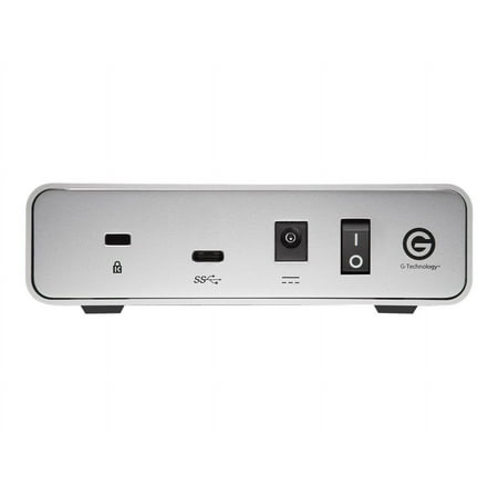 G-Technology - G-DRIVE USB-C 4TB Desktop Hard Drive - Silver