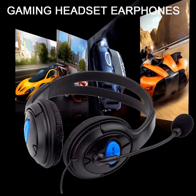 Cascos Gaming, Auriculares Gaming con Microfono, 3,5 mm Jack, Luces LED,  Compatible con PS4 PS5 PC Laptop Switch Xbox Tableta Mobile