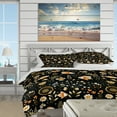 thumbnail image 3 of Designart "Oceanic Life Harmony" Blue Coastal Bedding Covert Set - Nautical & Coastal Bed Set With 2 Shams, 3 of 5