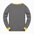thumbnail image 4 of NOLDARESGirls Christmas Pajamas Toddler Boy Kids Holiday Jammies Set PJS Winter Sleepwear Children Clothes X104-Grey, 4 of 5