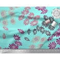 thumbnail image 2 of Soimoi Rayon Fabric Artistic Flower Print Sewing Fabric Yard 42 Inch Wide, 2 of 3
