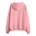 thumbnail image 4 of Xudanell Zip up Hoodie Women Baggy Sweatshirts Solid Color Stars Hoodies Plus Size Gym Clothes for Women Pink XL, 4 of 5