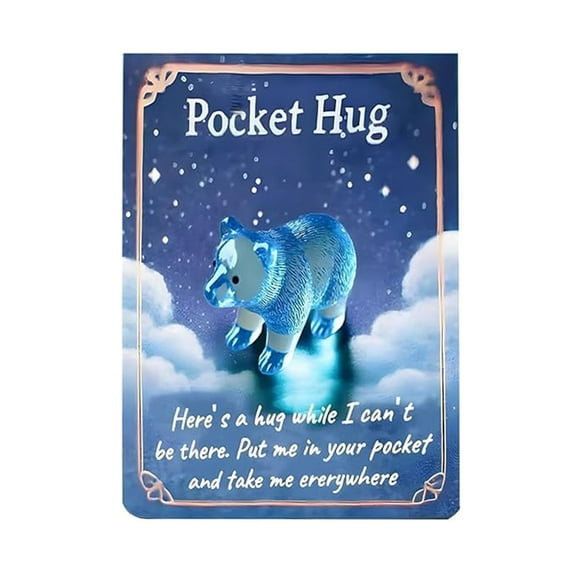 Set of 3 Animal Pocket Hug Gifts Bulk - 3pcs Pocket Turtle Hugs with Mini Greeting Cards, Cute Emotional Support Tokens for Christmas, Valentines, Birthday, Anniversary Encouragement Gifts