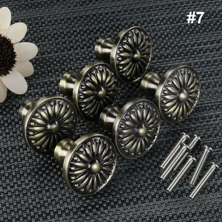 Unique Bargains 6 Pack Oil Rubbed Bronze Cabinet Knobs Drawer
