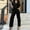 Black, variant on Aloohaidyvio Fashion Women Summer Jumpsuit Casual Short Sleeve Pockets Wrap V-Neck Belted Wide Leg Pants Rompers Black S