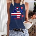 thumbnail image 2 of Tittly Baggy Tank Tops For Women Usa Flag Tee Tops Shirts For Women Usa Tank Top Usa Graphic Patriotic Tees Blue M, 2 of 4
