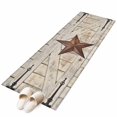 thumbnail image 6 of Texas Star Vintage Kitchen Runner Rug 2x6 Washable Runners for Hallway Non Slip Retro Brown Berry Wooden Large Area Rug Indoor Floor Carpet for Bathroom Laundry Entryway Bedroom Living Room, 6 of 8