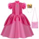 thumbnail image 1 of Vestido de princesa Peach Cosplay para niñas, disfraz de juego, Halloween ix, trajes de escenario, ropa de carnaval para niños zhangyuxiang unisex, 1 of 2