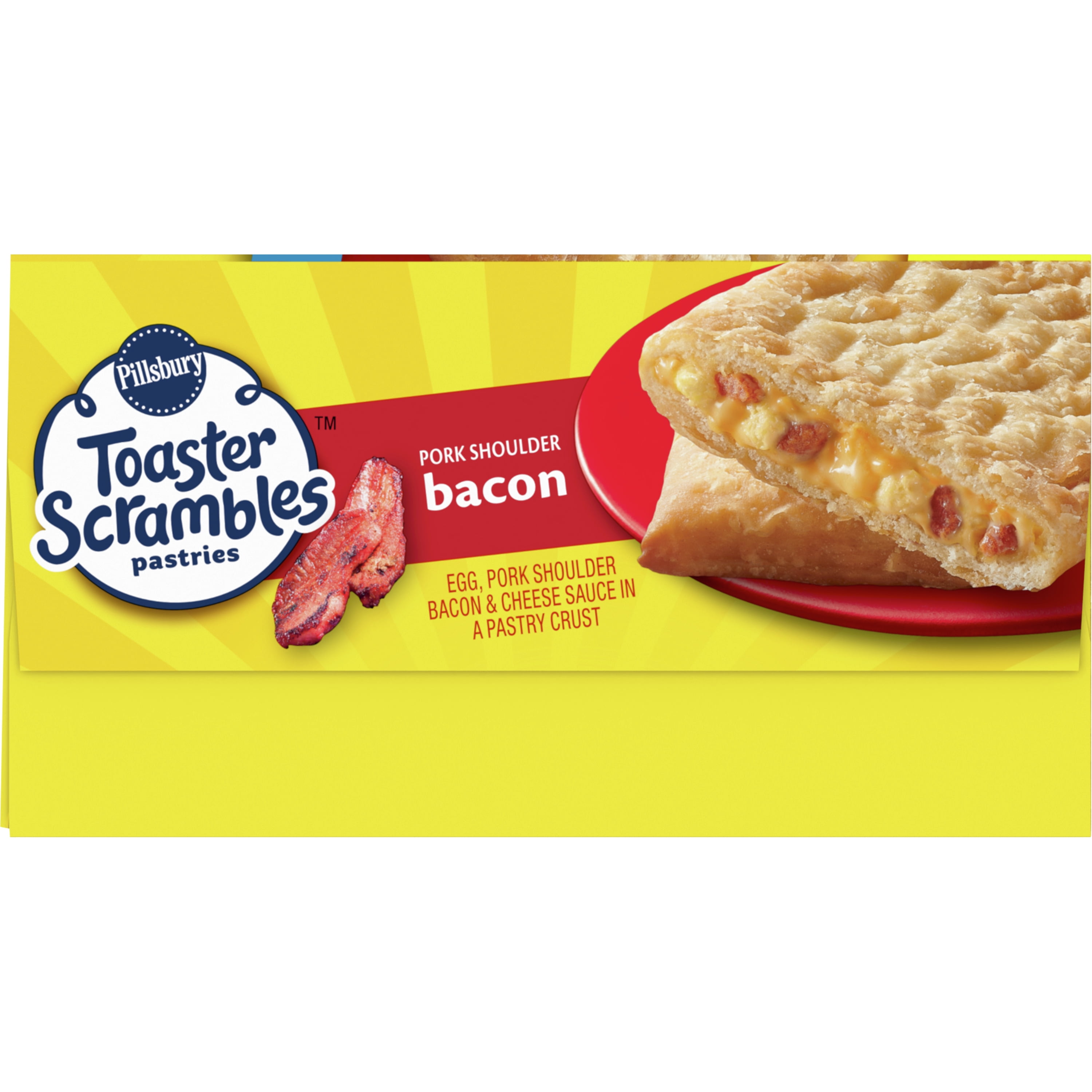 Buy Pillsbury Bacon Toaster Scrambles, Frozen Breakfast Pastries, 8 ct