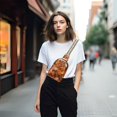 thumbnail image 4 of FORMRS Womens Crossbody Sling Bag Travel Daypack Shoulder Chest Backpack, Fall Pattern, 4 of 7
