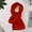 Red, variant on Red Scarf Warm Solid Color Scarf for Women Autumn and Winter Solid Color Patch Versatile and Fashionable Knitted Scarf