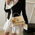 thumbnail image 3 of Bolsos de mano para mujer, nuevos y populares bolsos de hombro de alta calidad con textura, bolsos cuadrados pequeños de gran capacidad, bolsos de mensajero para viajeros, 2025, 3 of 5