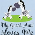 thumbnail image 2 of CafePress - Great Aunt Loves Me Zebra Body Suit - Baby Light Bodysuit, Size Newborn - 24 Months, 2 of 4