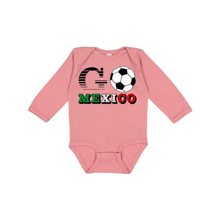 

Inktastic Go Mexico- Soccer Football Gift Baby Boy or Baby Girl Long Sleeve Bodysuit