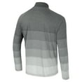 thumbnail image 3 of Men's Colosseum  Gray Mississippi State Bulldogs AI Striped Mesh Quarter-Zip Raglan Windshirt, 3 of 3