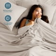 thumbnail image 3 of Bare Home Premium 1800 Collection 3-Piece Bed Sheet Set, Twin-XL, Wheat, 3 of 10