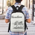 thumbnail image 2 of Geaub summer vacation scene with camping van ultimate comfort and style: the perfect compact backpack for college, commute, travel, and everyday use, 2 of 2