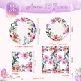 thumbnail image 5 of DAZLUTE 100PCS Floral Paper Plates and Napkins, Disposable Wildflower Tableware Party Supplies for Wedding Birthday Baby Shower Spring Tea Party Serves 25, 5 of 8