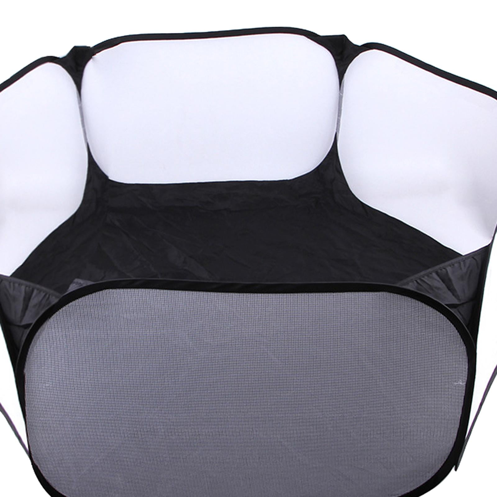 Folding Pet Rat Toys Cage Rabbit Hideout Breathable for Ferret Exercise , Black