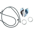 thumbnail image 2 of Izuku Midoriya & Ochaco Uraraka Matching Heart Necklace Keyrings or Earrings | Couples Gift or BFF Gift | My Hero Academia Gift for Him or Her, 2 of 2