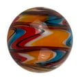 thumbnail image 6 of 25mm Figaro Handmade Art Glass Marble Striped Design Large 1" Shooter, 6 of 6