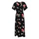 thumbnail image 2 of escote en V floral para mujer S Colco Vestido maxi de la playa de las mujeres, 2 of 8
