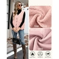 thumbnail image 6 of Womens Sherpa Vest Sleeveless V Neck Lightweight Cardigan Button Down Casual Daily Wear Fall Winter Fashion Outerwear with Pockets, 6 of 6
