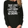 thumbnail image 5 of True Love Quote Cute Valentines Day Women's Long Sleeve T Shirt Brisco Brands L, 5 of 6