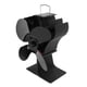 thumbnail image 5 of Ventilador de estufa de leña ANGGREK Alimentado por calor 152 mm Negro 4 aspas 25 db, 5 of 8