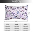 thumbnail image 5 of Butterflies Pillow cases pillow covers Standard Size pillow case pillow protector, Soft ,with Zipper pillowcase 20"x30", 5 of 7
