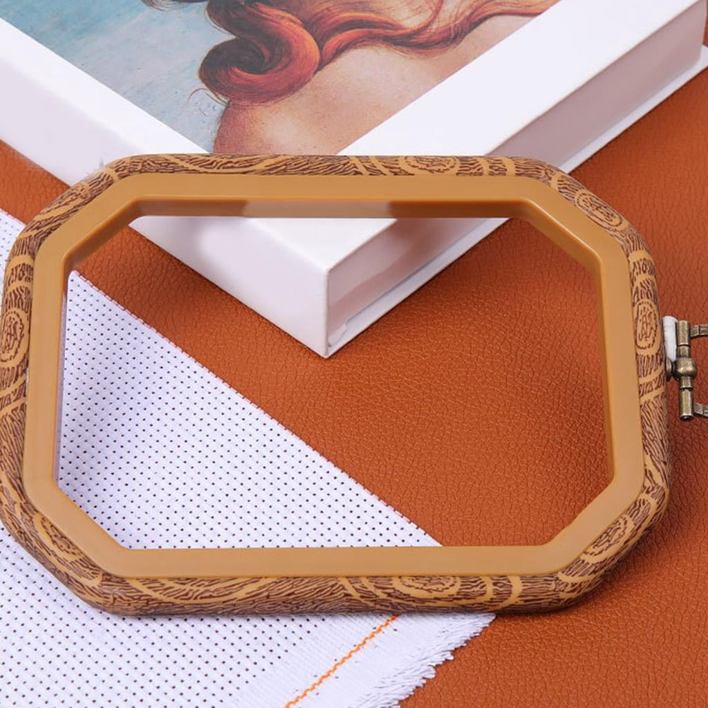 10 Pcs Wood Embroidery Hoop Adjustable Embroidery Frame Decorative Crosses Stitching Hoop for Needleworks Sewing Craft