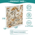 thumbnail image 3 of FORMRS 3 Ring Binder with Pockets 1.5" D-Rings Clip Board 200 Sheets Capacity, Forest Pattern, 3 of 8