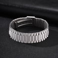 thumbnail image 3 of VNOX Stainless Steel Watch Band Link Bracelet for Men, Silver or Gold Gift Jewelry, 3 of 7
