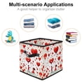 thumbnail image 2 of LOVE Large Capacity Foldable Storage Box Basket with Handle for Clothes Storage - 10.8"x10.5"x10.6, 2 of 6
