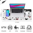 thumbnail image 5 of Long Mouse Pads for Desk,Scribble Dogs Desk Mats on Top Of Desks, Desk Mouse Pad Extra Large with 3mm Non-Slip Base and Stitched Edge for Gaming,Office,Work,Home 31.5"x11.8", 5 of 6