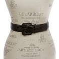 thumbnail image 2 of OnlineBelts Women Faux Embossed Alligator Full Grain Leather Square Belt, 2 of 3