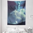 thumbnail image 1 of Christmas Decor Tapestry, Handmade Xmas Balls Italian Tradition Symbolic Noel Time Yule Design, Wall Hanging for Bedroom Living Room Dorm Decor, 60W X 80L Inches, Purple Green, by Ambesonne, 1 of 2