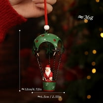 Christmas Ornament, Vintage Metal Santa Hot Air Balloon Hanging Decoration for Christmas Tree Holiday Home Fireplace Decor 2025